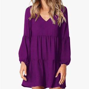 Elegant Purple Women's Dress